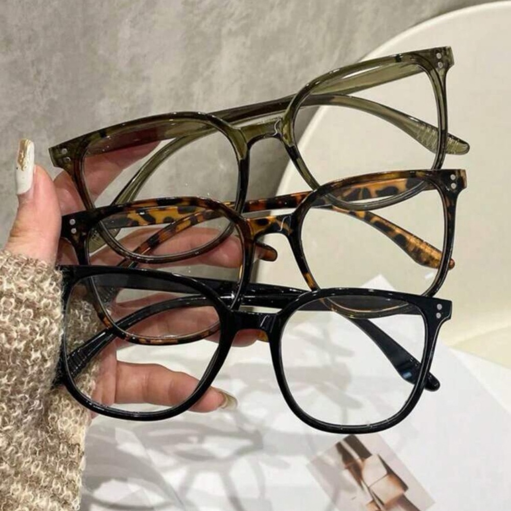 Stylish Women's Eyewear Set - Black, Tortoise, Olive